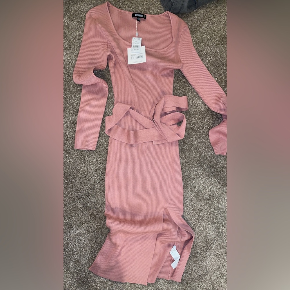 New with tags missguided ribbed midi dress